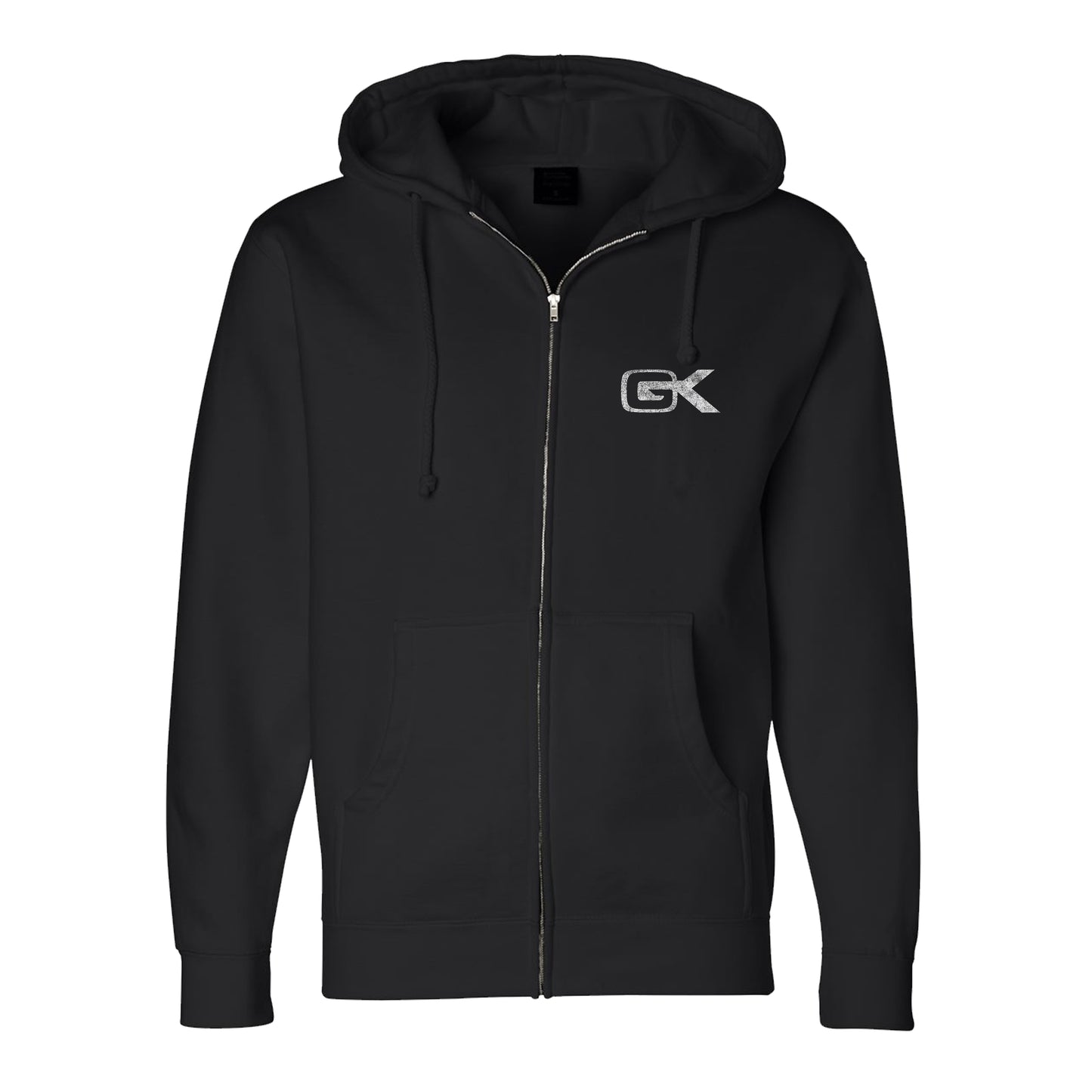 GK Distressed Zip-Up Hoodie